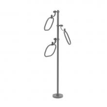 Allied Brass TS-83-GYM - Towel Stand with 9 Inch Oval Towel Rings