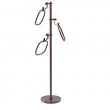 Allied Brass TS-83D-CA - Towel Stand with 9 Inch Oval Towel Rings