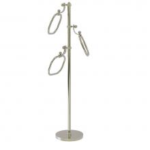 Allied Brass TS-83G-PNI - Towel Stand with 9 Inch Oval Towel Rings