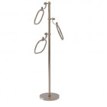 Allied Brass TS-83T-PEW - Towel Stand with 9 Inch Oval Towel Rings