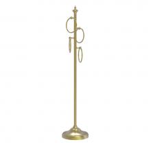 Allied Brass TS-D1-SBR - Floor Standing 4 Towel Ring Stand