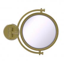 Allied Brass WM-4/3X-SBR - 8 Inch Wall Mounted Make-Up Mirror 3X Magnification