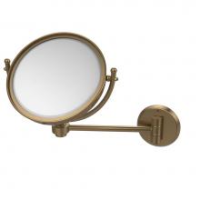 Allied Brass WM-5/2X-BBR - 8 Inch Wall Mounted Make-Up Mirror 2X Magnification