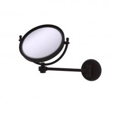 Allied Brass WM-5G/2X-ORB - 8 Inch Wall Mounted Make-Up Mirror 2X Magnification