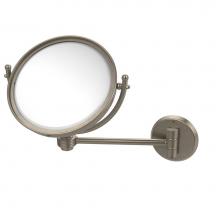 Allied Brass WM-5G/3X-PEW - 8 Inch Wall Mounted Make-Up Mirror 3X Magnification