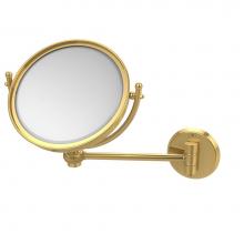 Allied Brass WM-5T/5X-PB - 8 Inch Wall Mounted Make-Up Mirror 5X Magnification