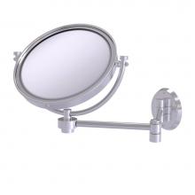 Allied Brass WM-6/3X-SCH - 8 Inch Wall Mounted Extending Make-Up Mirror 3X Magnification