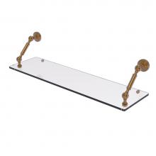 Allied Brass WP-1-30-BBR - Waverly Place Collection 30 Inch Floating Glass Shelf