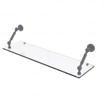 Allied Brass WP-1-30-GYM - Waverly Place Collection 30 Inch Floating Glass Shelf