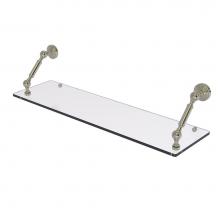 Allied Brass WP-1-30-PNI - Waverly Place Collection 30 Inch Floating Glass Shelf