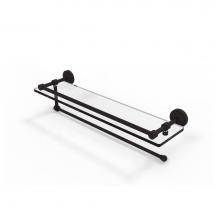 Allied Brass WP-1PT/22-GAL-ORB - Wavwely Place Collection Paper Towel Holder with 22 Inch Gallery Glass Shelf