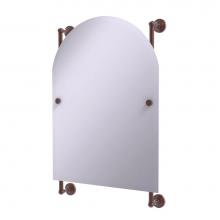 Allied Brass WP-27-94-CA - Waverly Place Collection Arched Top Frameless Rail Mounted Mirror