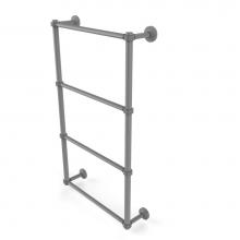 Allied Brass WP-28G-24-GYM - Waverly Place Collection 4 Tier 24 Inch Ladder Towel Bar with Groovy Detail