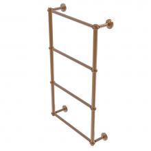 Allied Brass WP-28T-24-BBR - Waverly Place Collection 4 Tier 24 Inch Ladder Towel Bar with Twisted Detail