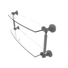 Allied Brass WP-34/24-GYM - Waverly Place Collection 24 Inch Two Tiered Glass Shelf