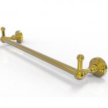 Allied Brass WP-41-18-PEG-PB - Waverly Place Collection 18 Inch Towel Bar with Integrated Hooks