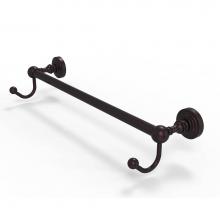 Allied Brass WP-41-24-HK-ABZ - Waverly Place Collection 24 Inch Towel Bar with Integrated Hooks