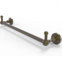 Allied Brass WP-41-30-PEG-ABR - Waverly Place Collection 30 Inch Towel Bar with Integrated Hooks