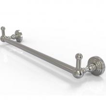 Allied Brass WP-41-30-PEG-SN - Waverly Place Collection 30 Inch Towel Bar with Integrated Hooks