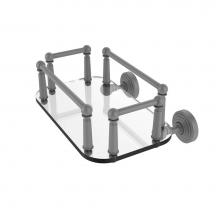 Allied Brass WP-GT-5-GYM - Waverly Place Collection Wall Mounted Glass Guest Towel Tray