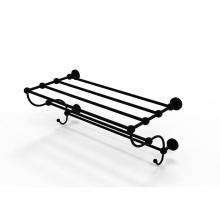 Allied Brass WP-HTL/24-5-BKM - Waverly Place Collection 24 Inch Train Rack Towel Shelf