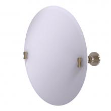 Allied Brass WS-90-PEW - Frameless Round Tilt Mirror with Beveled Edge
