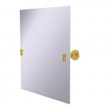 Allied Brass WS-92-PB - Frameless Rectangular Tilt Mirror with Beveled Edge
