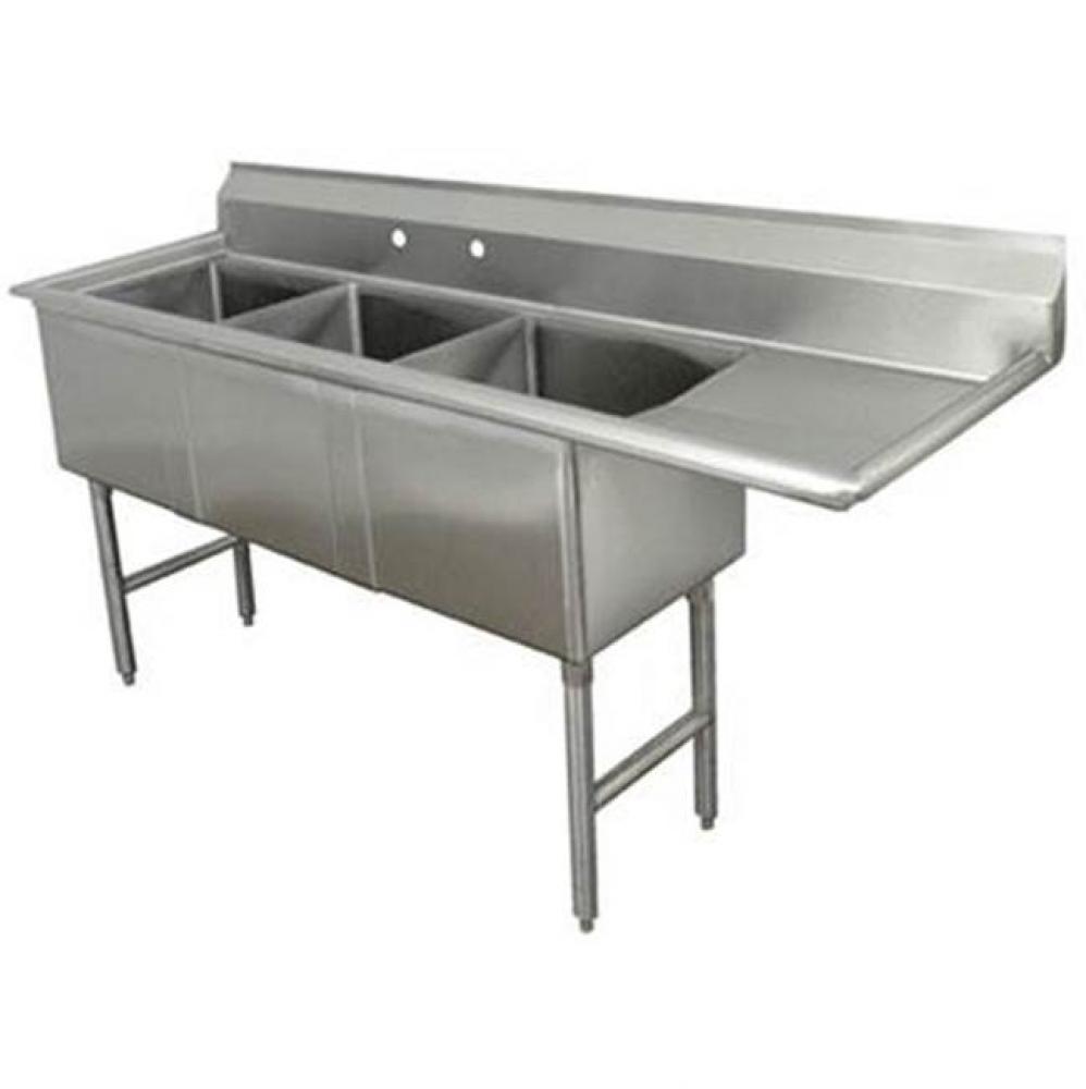 Fabricated NSF Sink, 3-compartment