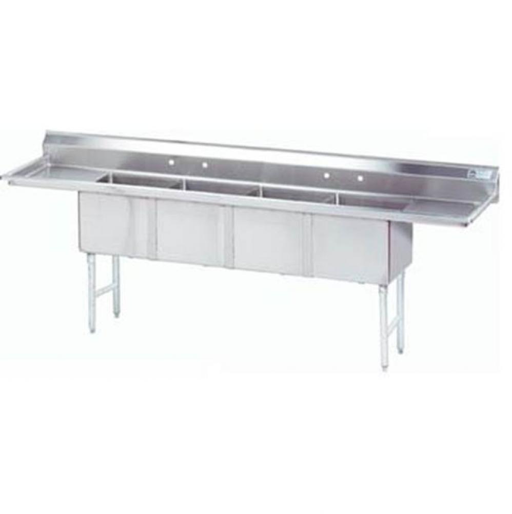 Fabricated Sink, 4-compartment