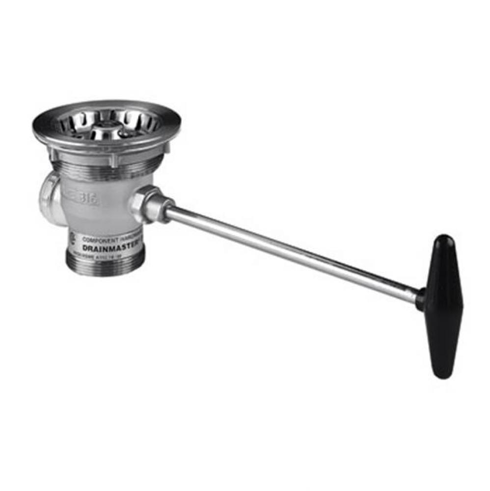 Lever Drain, all stainless steel