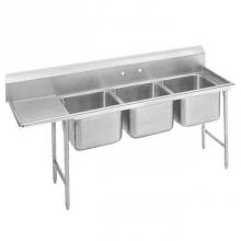 Advance Tabco 9-43-72-24R - Regaline Sink, 3-compartment