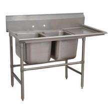 Advance Tabco 94-2-36-24R - Regaline Sink, 2-compartment