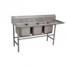 Advance Tabco 94-3-54-18R - Regaline Sink, 3-compartment