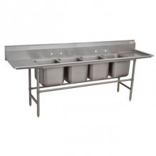 Advance Tabco 94-44-96-36RL - Regaline Sink, 4-compartment