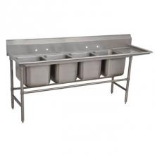 Advance Tabco 94-84-80-36R - Regaline Sink, 4-compartment
