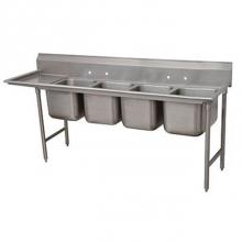 Advance Tabco 9-24-80-18L - Regaline Sink, 4-compartment