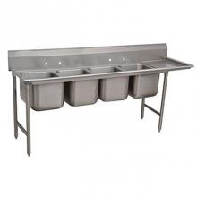 Advance Tabco 9-24-80-18R - Regaline Sink, 4-compartment