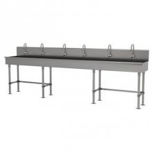Advance Tabco 19-FM-120EFADA - Multiwash Hand Sink With Stainless Steel Legs And Flanged Feet