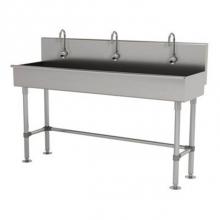 Advance Tabco 19-FM-60EFADA - Multiwash Hand Sink With Stainless Steel Legs And Flanged Feet