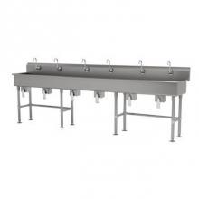 Advance Tabco FS-FM-120KV - Multiwash Hand Sink With Stainless Steel Legs And Flanged Feet