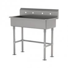 Advance Tabco FS-FM-40 - Multiwash Hand Sink With Stainless Steel Legs And Flanged Feet