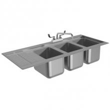 Advance Tabco DBS-43R - Bar Sink, drop-in