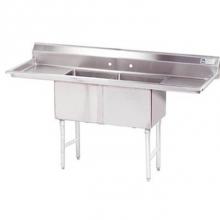 Advance Tabco FC-2-1824-18RL - Fabricated NSF Sink, 2-compartment