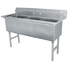 Advance Tabco FC-3-3030 - Fabricated NSF Sink, 3-compartment
