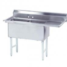 Advance Tabco FS-2-3024-24R - Fabricated NSF Sink, 2-compartment