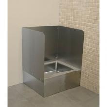 Advance Tabco K-299 - Three-sided wall wall splash (left, right & back) for 9-OP-28 & 9-OP-48 mop sink (field in