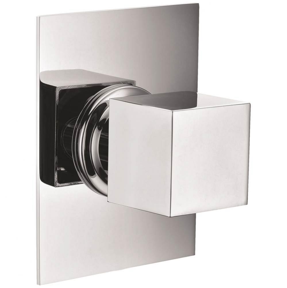 Polished Chrome Modern Square 3 Way Shower Diverter