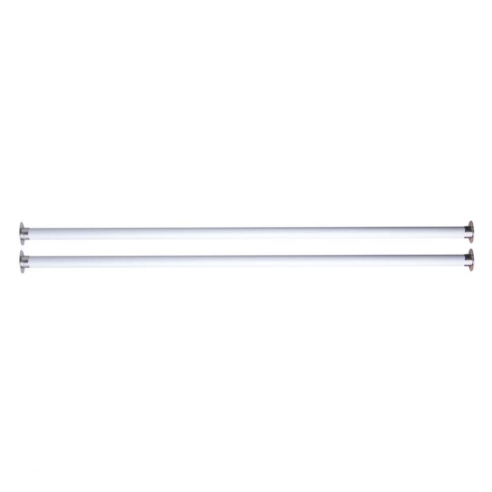 Undermount Farm Sink Installation Kit 36'' White Metal Rods