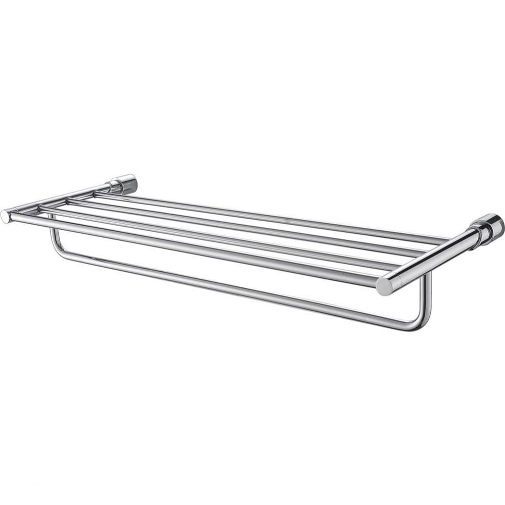 Polished Chrome 24 inch Towel Bar & Shelf Bathroom Accessory
