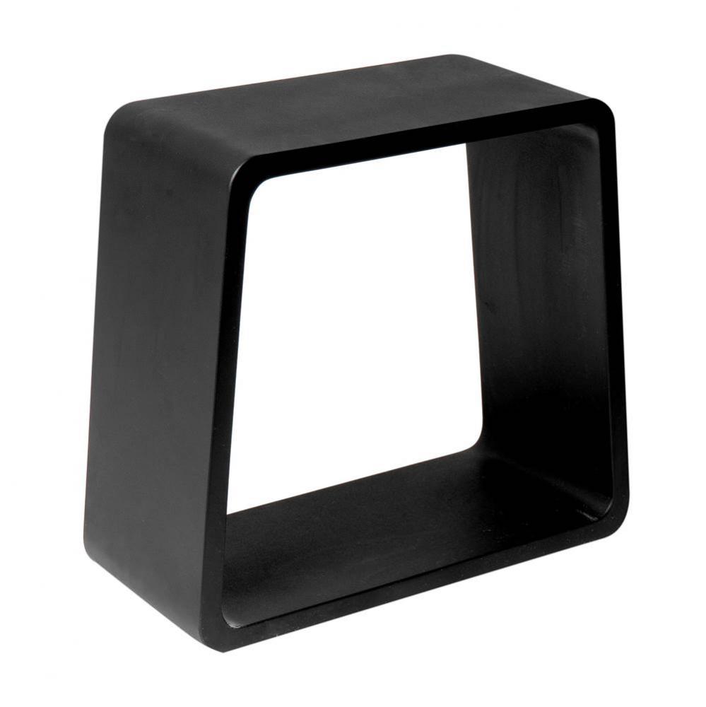 Black Matte Solid Surface Resin Bathroom / Shower Stool
